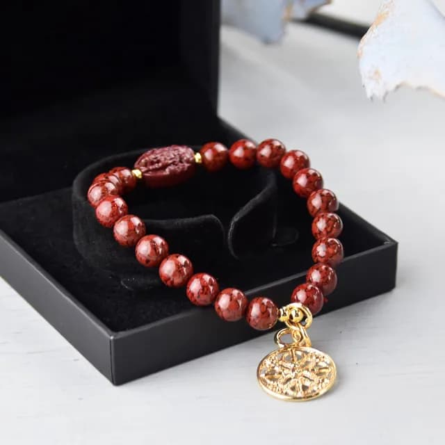 【好運道】龍藏萬福守護神息災擋煞硃砂手串8mm(手鍊/生肖/防小人/除穢淨化/招財開運)
