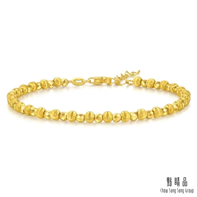 【點睛品】網路獨家款 金閃泡泡 黃金手鍊_計價黃金