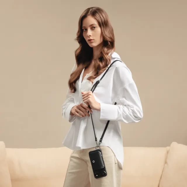 【MAGEASY】iPhone 17 Pouch M 錢包磁吸掛繩手機殼(iPhone Air/Pro/Pro Max)