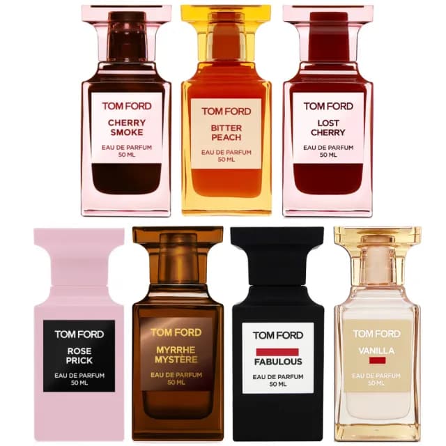 【TOM FORD】私人調香淡香精 50ml(先聲奪人/禁忌玫瑰/蜜桃狂想/煙燻櫻桃/隱祕沒藥-國際航空版)