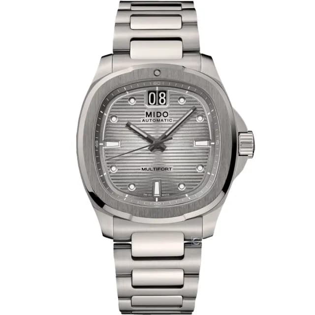 【MIDO 美度】Multifort 先鋒系列 TV Big Date 大日期窗鈦金屬機械錶-40mm(M0495264408100)