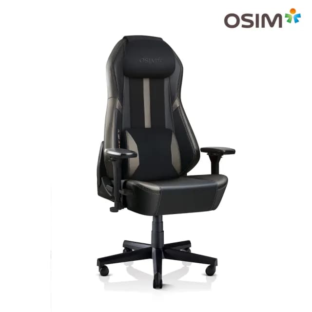 【OSIM】電競天王椅V 黑色 OS-8215(按摩椅/電腦椅/辦公椅/電競椅/人體工學椅)