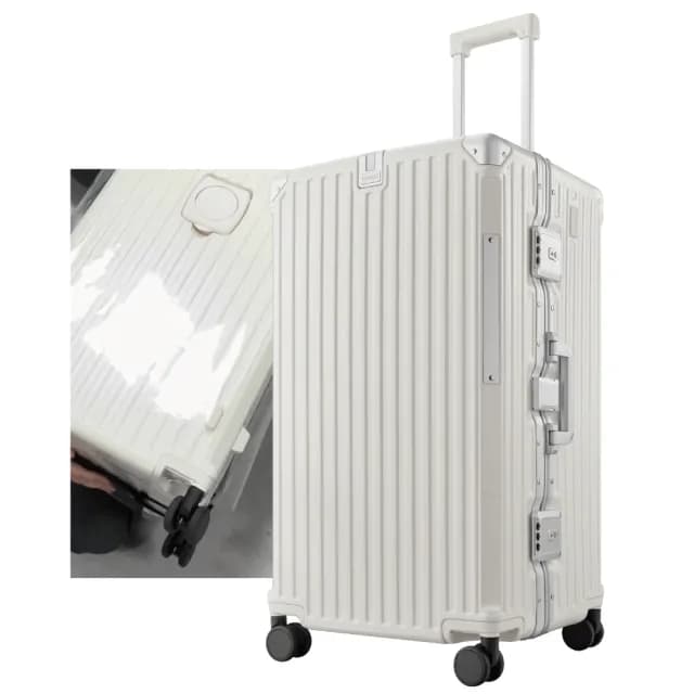 【cctogo】杯電旅箱+託運套組合(30寸行李箱、旅行箱、鋁框相、杯架、充電)