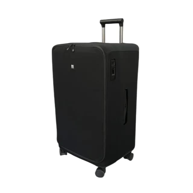 【cctogo】立可開煞車旅箱+黑色潛水布保護套(26吋行李箱、旅行箱、拉鍊箱、剎車、充電、PC、91開)