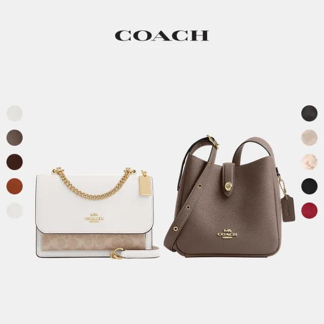 【COACH】蔻馳官方直營 KLARE/HADLEY 迷你斜背手袋 半月包 斜背包 側背包 斜挎包-多款任選(CAL60/CV978)