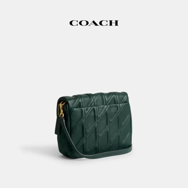 【COACH】蔻馳官方直營 TABBY TIMES SQUARE絎縫單肩手袋 單肩包 斜背包 側背包 斜挎包-2色任選(CW629)