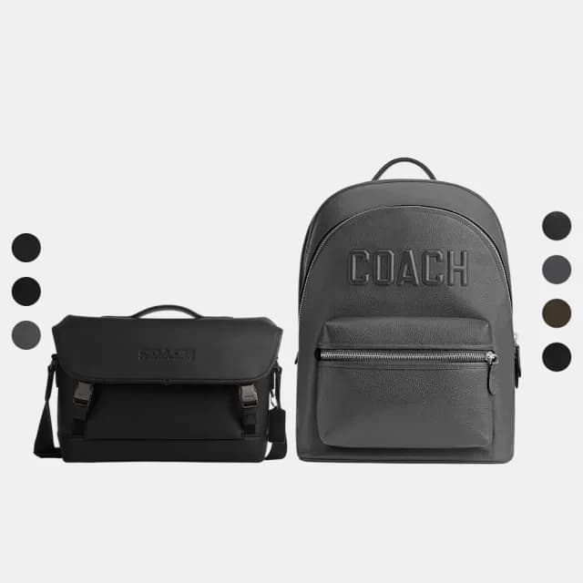 【COACH】蔻馳官方直營 LEAGUE/Warner/CHARTER 騎行手袋 斜背包 後背包 郵差包-多款任選(CU368/CV928)