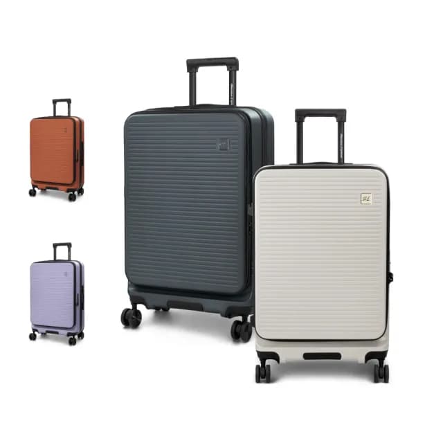 【American Explorer】20+24+28吋 前開式 PC材質 上掀式 防盜拉鏈 行李箱三件組 內裏可拆式 CF62 登機箱