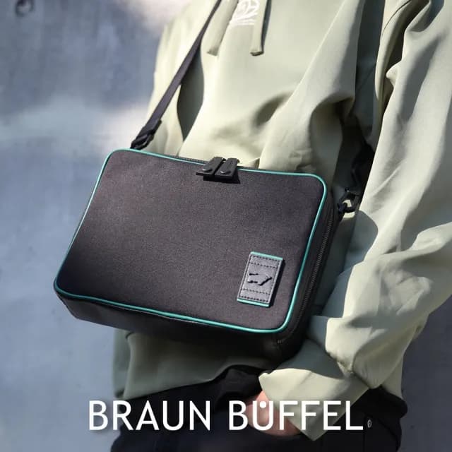 【BRAUN BUFFEL 德國小金牛】專櫃頂級頭層真皮牛皮-質感多卡窗格男夾長夾短夾男包女包皮帶配件(多款任選)