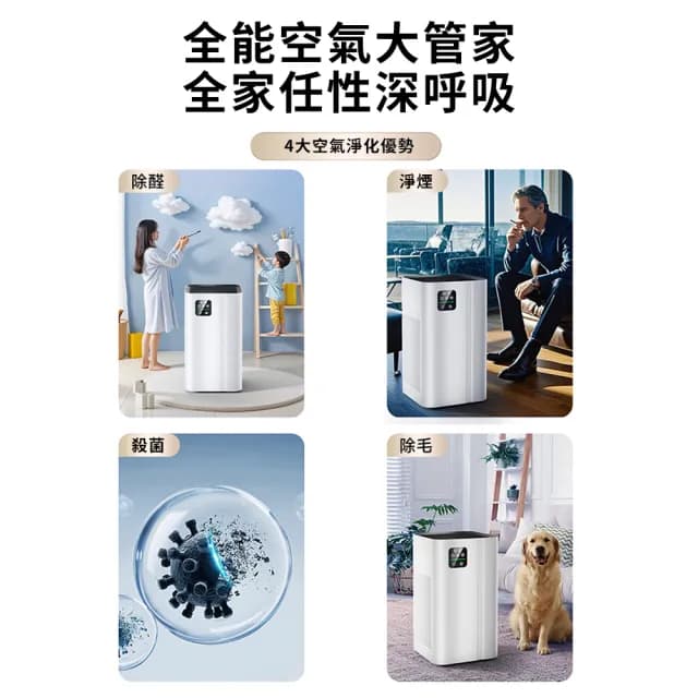 【Felsted 菲仕德】空氣清淨機 空氣淨化器 桌上型淨化器(負離子空氣淨化 家用除二手菸 除甲醛/消毒/除異味)