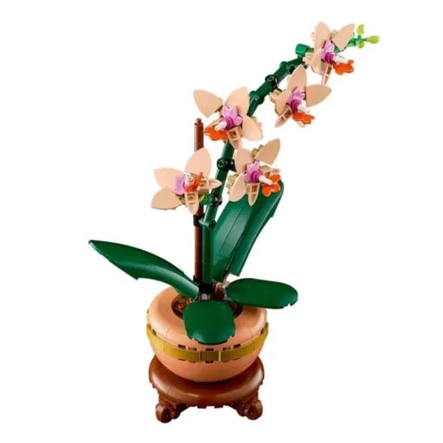 【LEGO 樂高】10343 迷你蘭花(迷你蘭花 居家擺設 花藝植栽 節慶禮物 玩具模型 情人節禮物)
