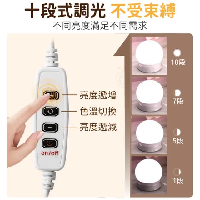 【Finger Pop 指選好物】LED化妝鏡燈泡 免運費(鏡櫃燈/美妝燈/臺燈/補光燈/攝影燈/交換禮物)