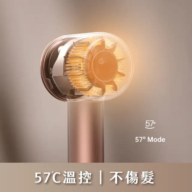 【Dreame 追覓科技】雙11限定 Glory三億鉑金負離子高速吹風機(57度恆溫/護髮/冷熱風循環)