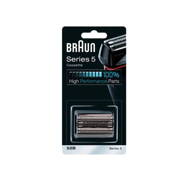 【德國百靈BRAUN】CrossHair Blade刀頭刀網匣-黑 52B(德國原裝公司貨 電動刮鬍刀專用)