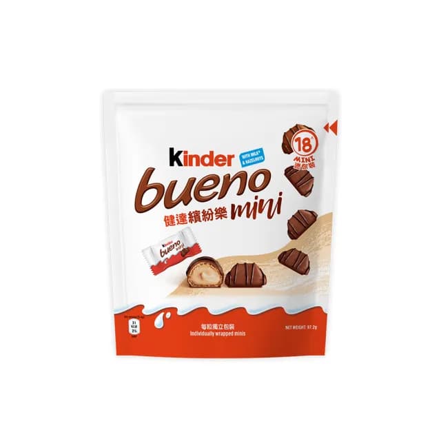 【Kinder 健達】迷你繽紛樂(可可/巧克力棒/牛奶巧克力/榛果牛奶)