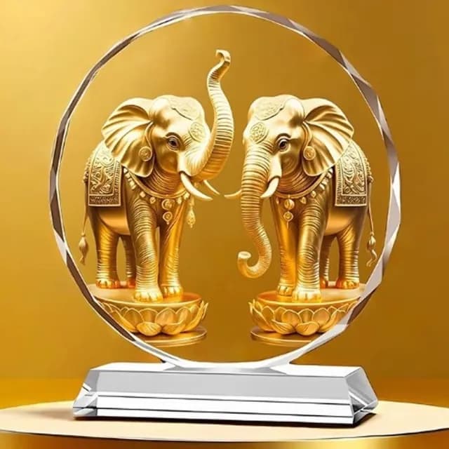 【Loha 樂活家】水晶擺件裝飾品-小號20*22CM(擺飾 擺臺 喬遷禮品 內雕水晶擺件 生肖吉祥物擺件 開運擺件)