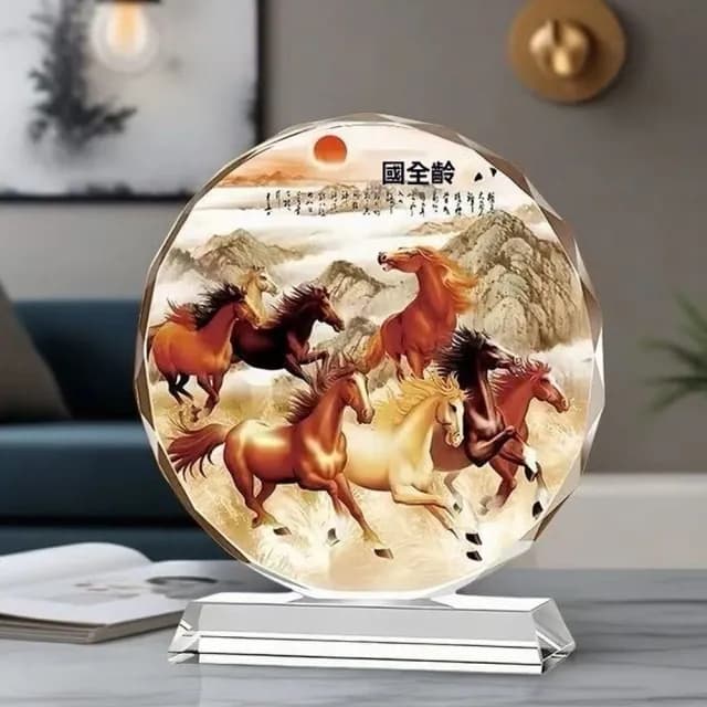 【Loha 樂活家】水晶擺件裝飾品-大號25*27CM(擺飾 擺臺 喬遷禮品 內雕水晶擺件 生肖吉祥物擺件 開運擺件)