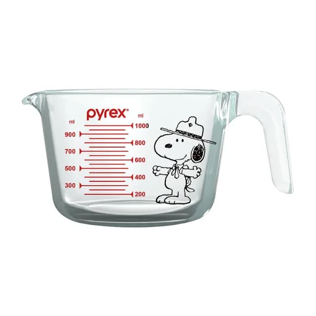 【CorelleBrands 康寧餐具】Pyrex Snoopy 單耳量杯1000ML