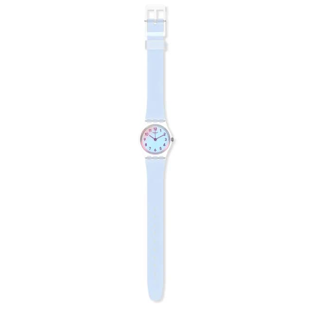 【SWATCH】CASUAL BLUE 太陽光譜上蓋/經典手錶/女錶/瑞士製造 LK396(25mm)