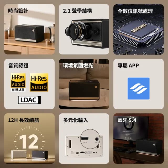 【EDIFIER】ES300 藍牙串流喇叭(Hi-Res雙金標認證/支持 AirPlay 串流)