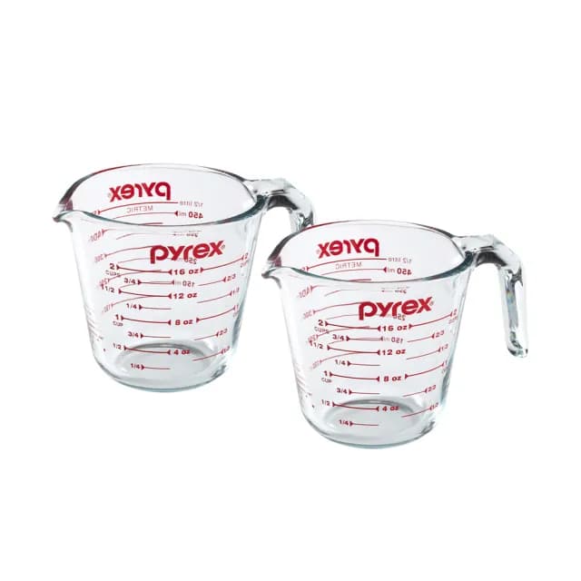 【CorelleBrands 康寧餐具】耐熱玻璃單耳量杯500ml-兩入組