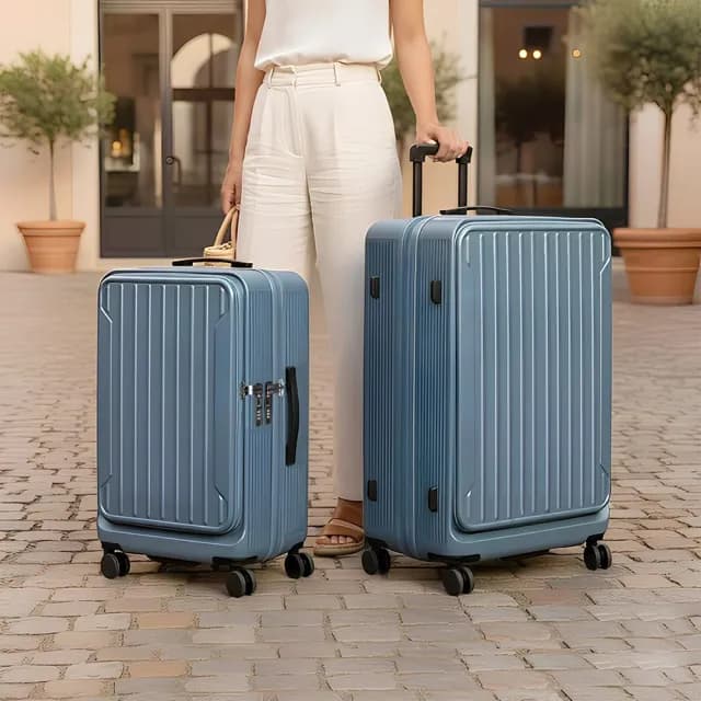 【Arowana 亞諾納】速達★多用途兩用箱｜1:9前開 & 5:5對開30+25吋兩件組杯架款城市輕旅/行李箱(多色任選)