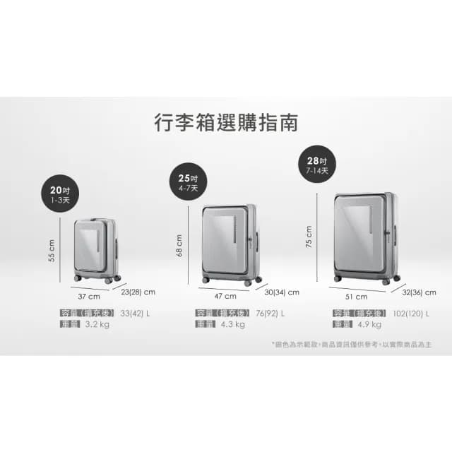 【Samsonite 新秀麗】28吋 ZIPPRIX 前開式/上掀式可擴充大容量輕量PC防盜拉鍊行李箱/旅行箱(多色可選)
