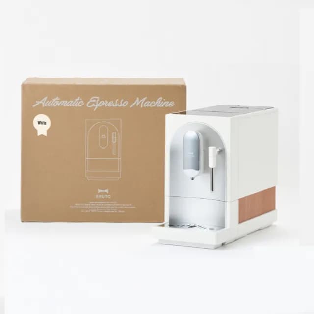 【BRUNO】全自動義式咖啡機☆可製作奶泡拉花 杏仁白(BOE121)