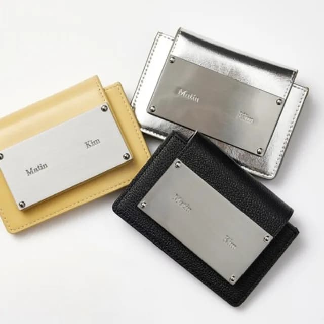 【MATIN KIM】官方旗艦 經典鐵牌風琴皮夾 卡夾(多款任選)