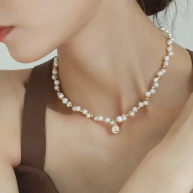 【Sayaka 紗彌佳】買一送一珍珠項鍊獨家 日本輕奢柔美水晶珍珠 可疊戴設計(多款選 盒裝 交換禮物)