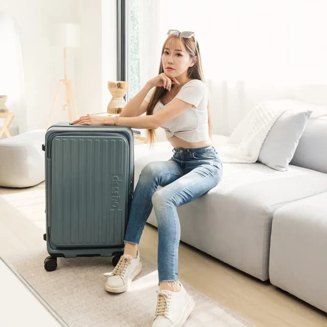 【Deseno 笛森諾】特洛伊PRO29.5吋真空壓縮｜前開式煞車行李箱(多色任選_不含真空壓縮機)