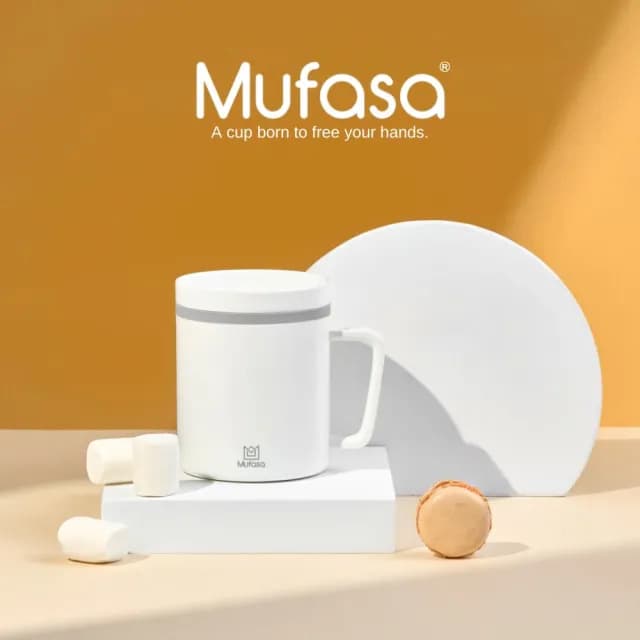 【Mufasa】Mufasa 4全陶瓷內膽 雙速20秒自動停 360ml磁力攪拌杯(雙速 透明杯蓋 商檢認證 聖誕交換禮物)