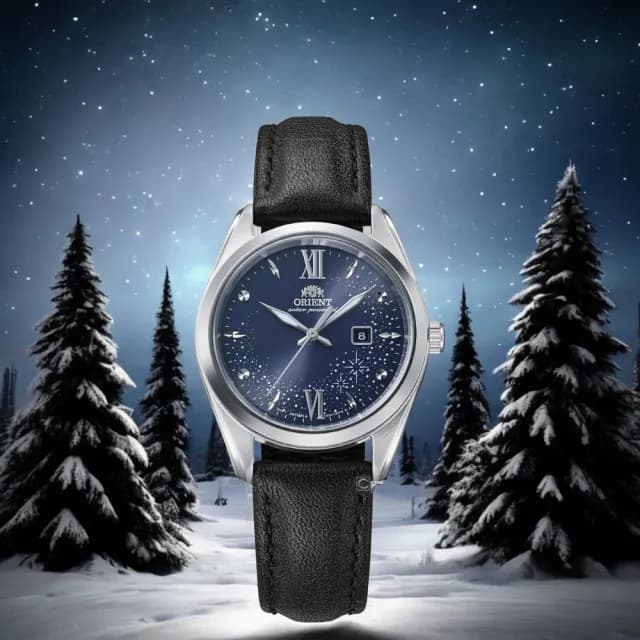 【ORIENT 東方錶】午夜星空 百搭太陽能腕錶 手錶 女錶-32.1mm(RA-WG0605L)