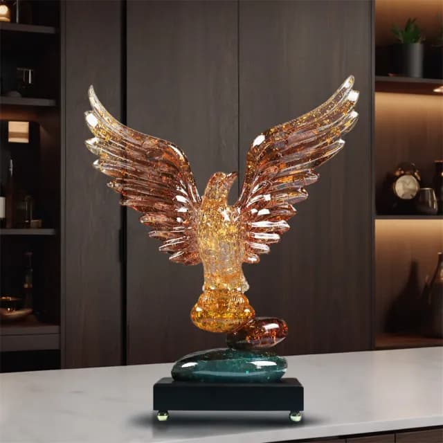 【超微米】大展宏圖擺件 客廳玄關酒櫃裝飾品 辦公室擺件 喬遷店鋪開業禮品(大展宏圖擺件29*8*34)