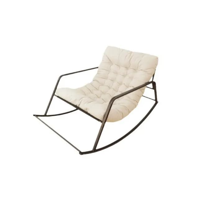 【思凱琪】雙人搖搖椅 躺椅 家用客廳陽台懶人沙發 可躺可睡軟包休閒椅 雙人沙發(三防科技布 附手袋 搖椅)