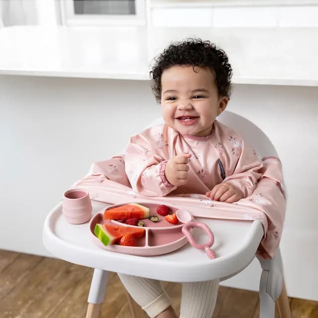 【BiBADO】兒童 防滑矽膠餐盤(吸盤式 兒童學習餐具 副食品 多色可選)