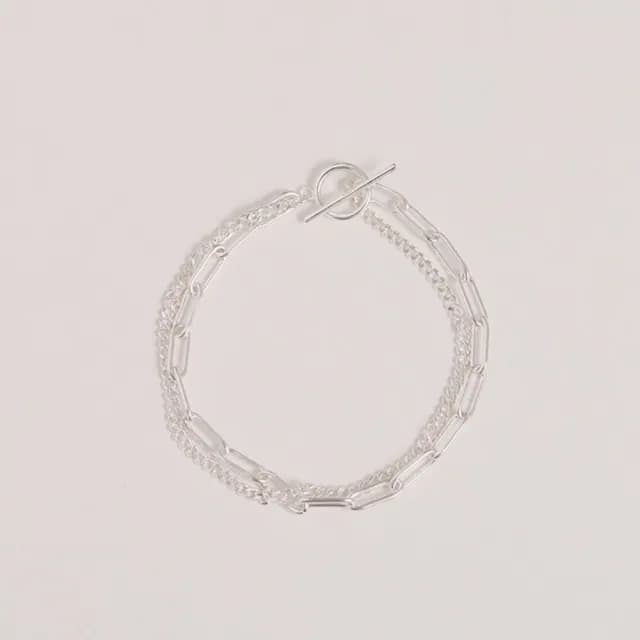 【vacanza】雙層OT鏈條 純銀手鍊