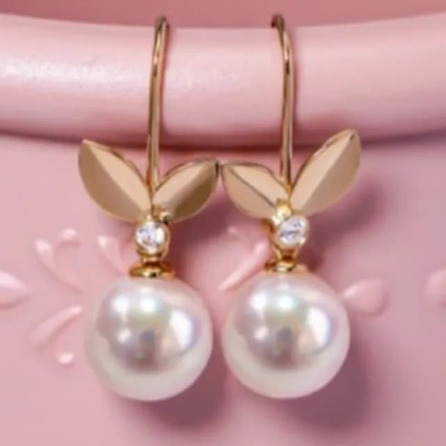 【La Corser】7.5-8mm 日本進口 天然 Akoya 海水珍珠 鑽石 耳勾 通勤氣質 耳環 18K金 耳飾 天女級