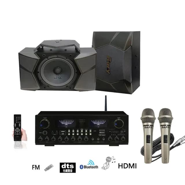 【BARY】日規DTS立體聲藍芽HDMI套裝音響組(K-10-K-9-05)