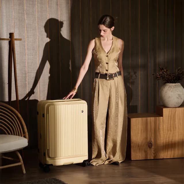 【ALLEZ 奧莉薇閣】速達 29吋 掀旅箱II 前開式 煞車輪 大容量可擴充行李箱(AVT24029)