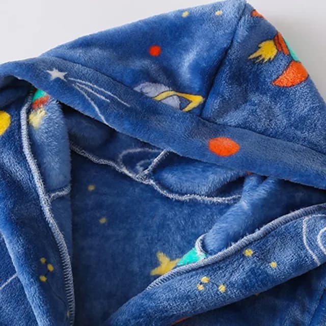 【橘魔法】柔軟超細法蘭絨柔軟睡袍(兒童 浴袍 外套 居家服 中童 男童 女童 兒童 童裝 大童)