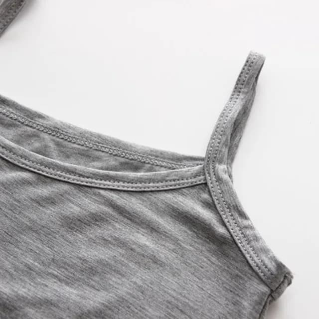 【橘魔法】圓領 Y字 防走光莫代爾小背心(涼感 細肩帶 吊帶 內衣 小可愛 大童 兒童 女童 童裝)