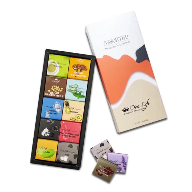 【Diva Life】聖誕胡桃鉗 比利時巧克力片10入禮盒(交換禮物)