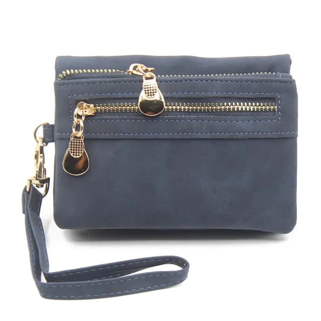 【LEESA】雙11 多卡位錢包\拉鍊短夾\零錢包\短款皮夾\錢包\女短夾\零錢袋