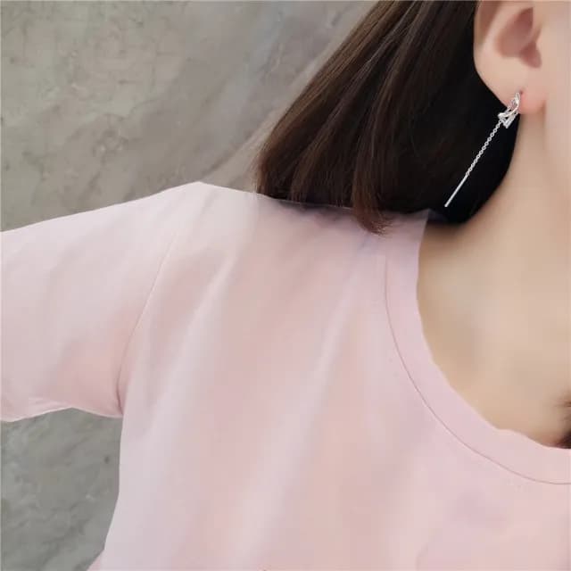 【BBHONEY】韓劇金秘書同款朴敏英配戴款水晶長款耳飾耳針(網美必備款)