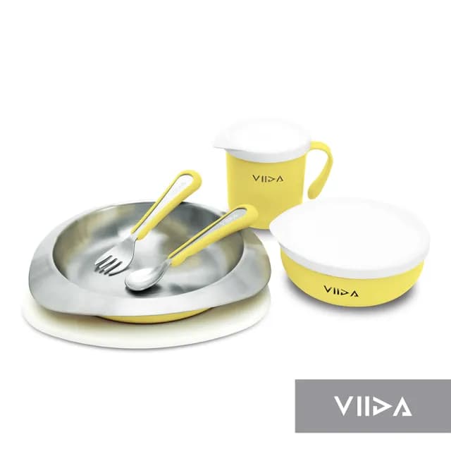 【VIIDA官方直營】Souffle 抗菌不鏽鋼餐具組(兒童餐具)