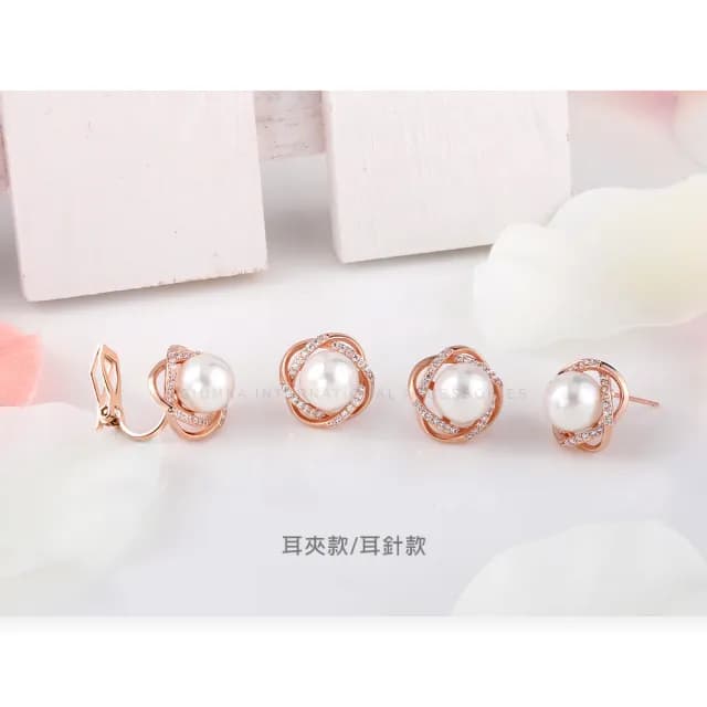 【GIUMKA】珍珠耳環．新年禮物．耳針．夾式