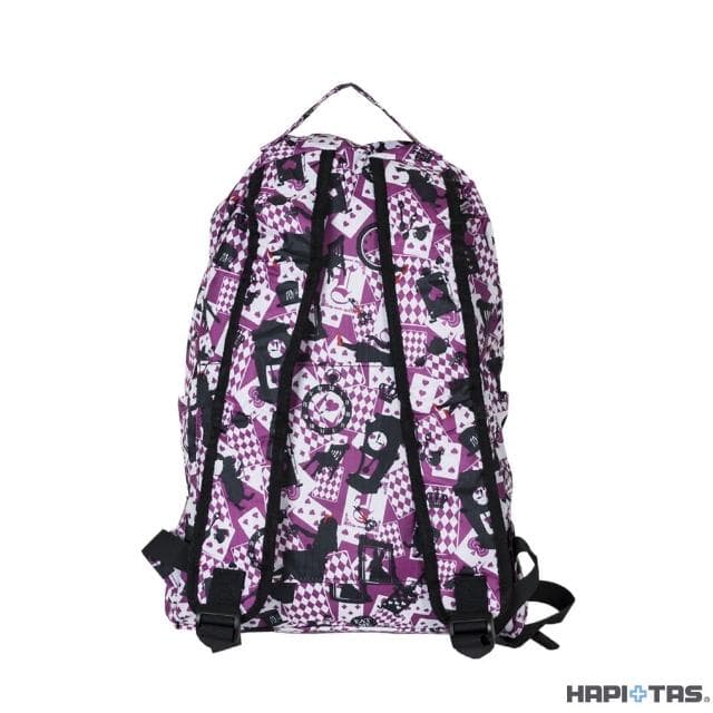 【HAPI+TAS】母親節禮物 日本原廠授權 可手提摺疊後背包 新版粉色愛麗絲(HAP0112/旅行袋/ 摺疊)