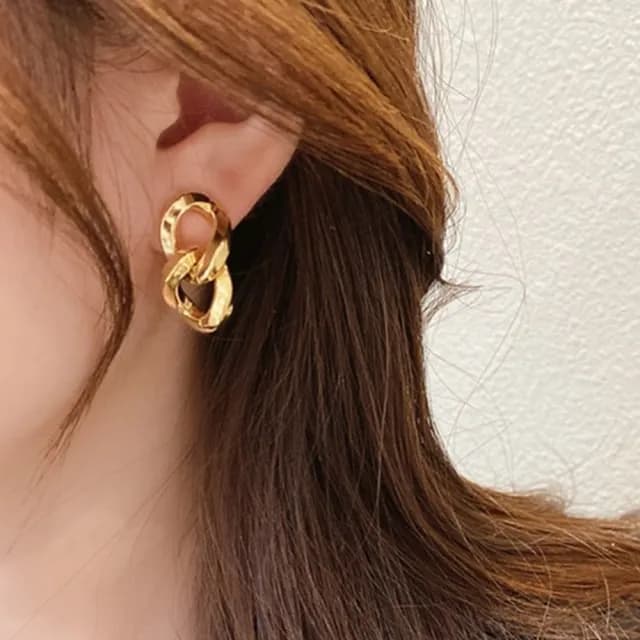 【Oni 歐妮】金屬圈圈　耳針穿式耳環耳釘耳骨環 耳飾耳飾925銀針(1對入)