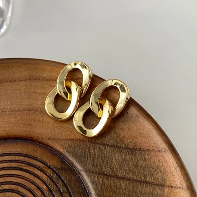 【Oni 歐妮】金屬圈圈　耳針穿式耳環耳釘耳骨環 耳飾耳飾925銀針(1對入)